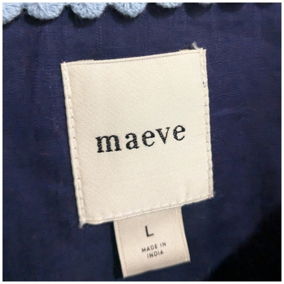 Anthropologie Maeve The Henrietta Buttondown Surf Shirt - Picture 5 of 8